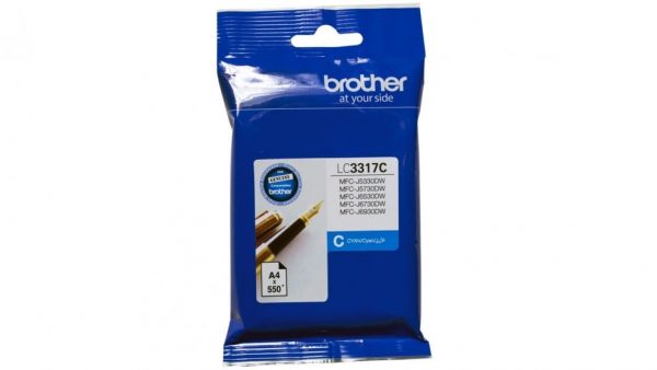 Genuine Brother LC-3317 Cyan ink cartridge - 550 pages