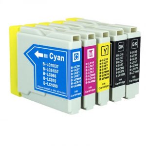 Compatible Brother LC-37/LC-57 Value Pack 5pk (Bx2,C,M,Y) ink cartridge - see singles for yield