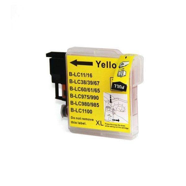 Compatible Brother LC-38/LC-67 Yellow ink cartridge - 1200 pages