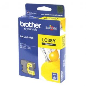 Genuine Brother LC-38 Yellow ink cartridge - 260 pages