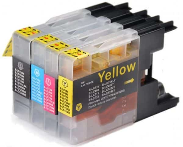 Compatible Brother LC-77 Value Pack 4pk (B,C,M,Y) ink cartridge - see singles for yield