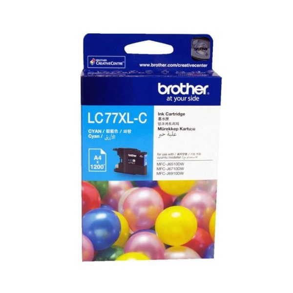 Genuine Brother LC-77XL Cyan ink cartridge - 1200 pages
