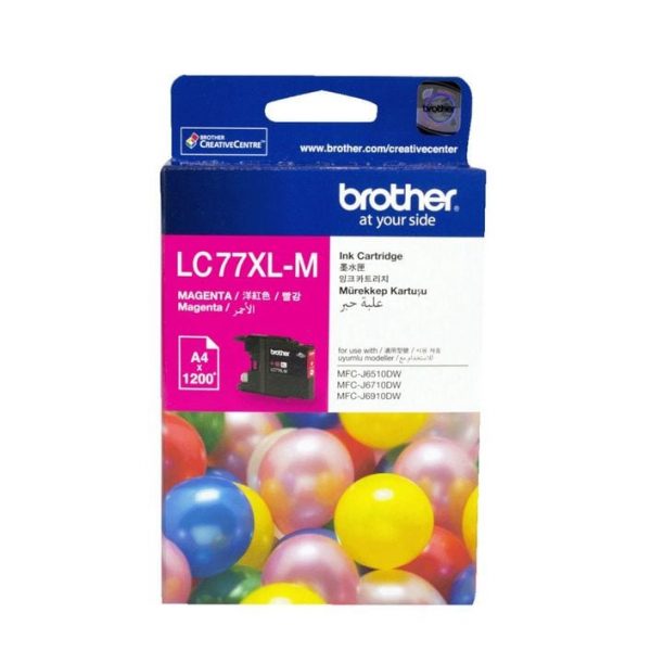 Genuine Brother LC-77XL Magenta ink cartridge - 1200 pages