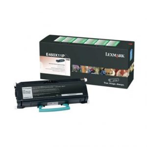 Genuine Lexmark E460X11P Black toner cartridge - 15,000 pages