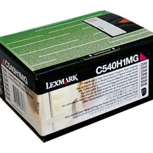 Genuine Lexmark C540H1MG (C540) Magenta High Yield toner cartridge - 2,000 pages