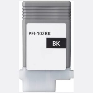 Compatible Canon PFI-102 Black wide format ink - 6,000 pages