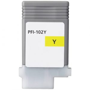 Compatible Canon PFI-102 Yellow wide format ink - 1,500 pages