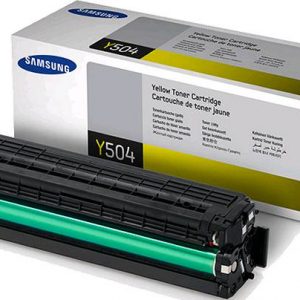 Genuine Samsung CLT-Y504S Yellow toner cartridge - 1,800 pages