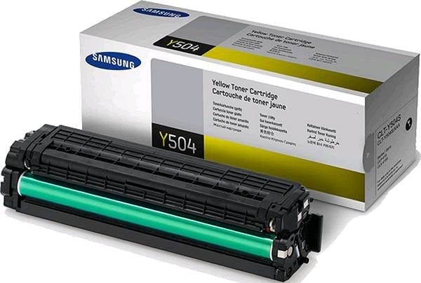 Genuine Samsung CLT-Y504S Yellow toner cartridge - 1,800 pages