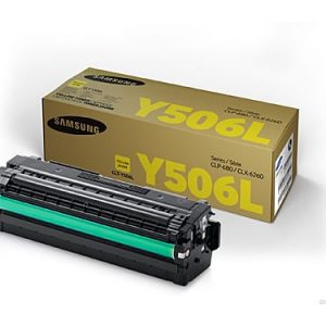 Genuine Samsung CLT-Y506L Yellow High Yield toner cartridge - 3,500 pages