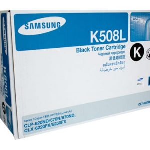 Genuine Samsung CLT-K508L Black High Yield toner cartridge - 5,000 pages