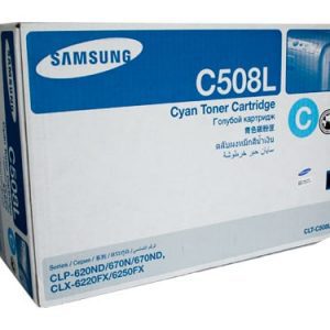 Genuine Samsung CLT-C508L Cyan High Yield toner cartridge - 4,000 pages
