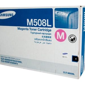 Genuine Samsung CLT-M508L Magenta High Yield toner cartridge - 4,000 pages