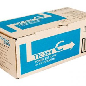 Genuine Kyocera TK-564C Cyan toner cartridge - 10,000 pages