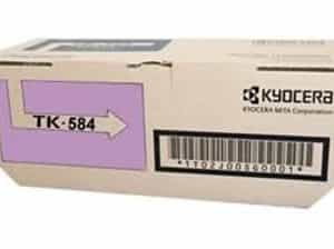 Genuine Kyocera TK-584M Magenta toner cartridge - 2,800 pages