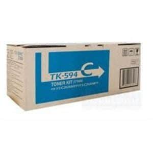Genuine Kyocera TK-594C Cyan toner cartridge - 5,000 pages