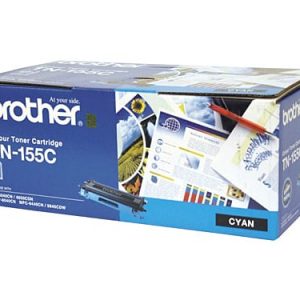 Genuine Brother TN-155 Cyan High Yield toner cartridge - 4,000 pages