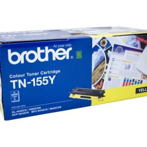 Genuine Brother TN-155 Yellow High Yield toner cartridge - 4,000 pages