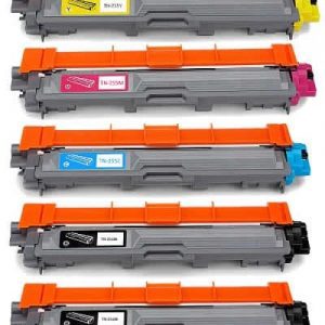 Compatible Brother TN-251BK & TN-255C,M,Y Value Pack 5pk (Bx2,C,M,Y) toner cartridge - see singles for yield