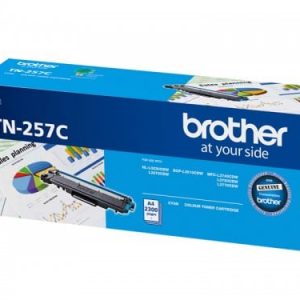 Genuine Brother TN-257 Cyan toner cartridge - 2,300 pages