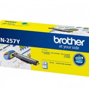 Genuine Brother TN-257 Yellow toner cartridge - 2,300 pages