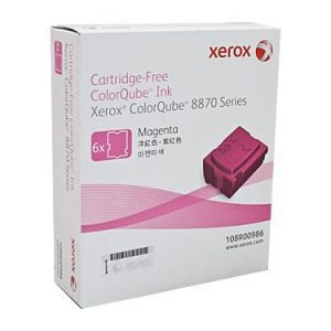 Genuine Xerox 108R00986 Magenta solid ink stick 6pk - 17,300 pages