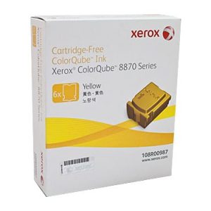 Genuine Xerox 108R00987 Yellow solid ink stick 6pk - 17,300 pages